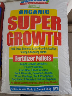 25kg Super Growth Fertilizer Pellets