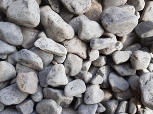 40mm Charcoal Black landscaping pebble