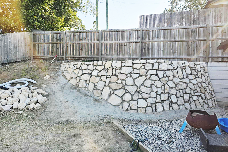 Finished Retaining Wall
