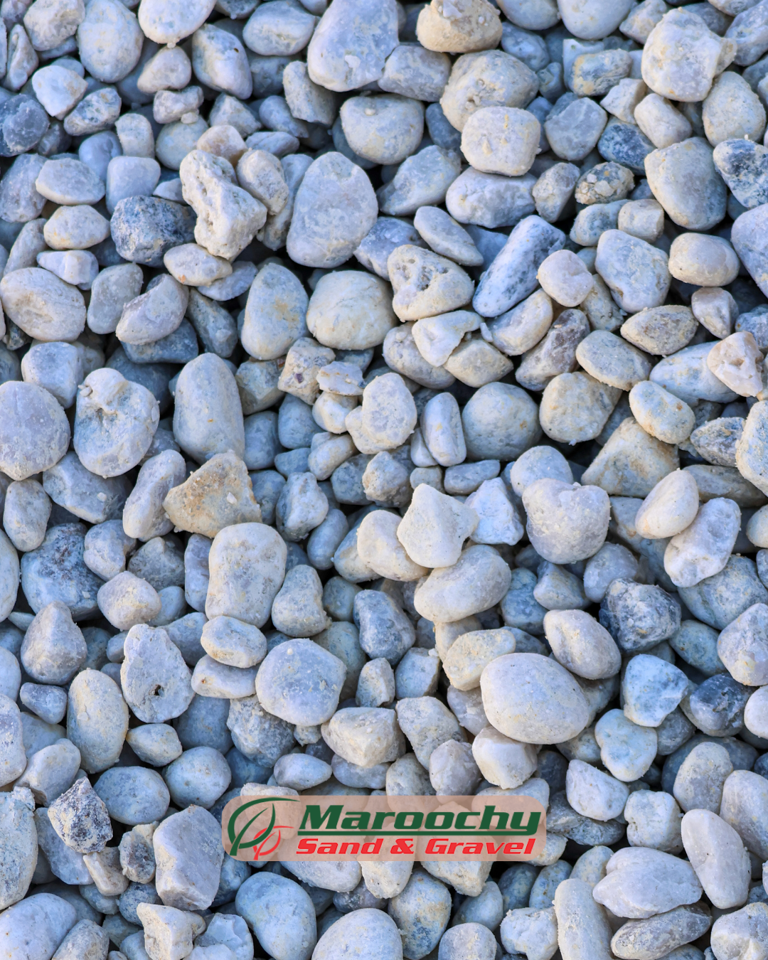 20mm White pebble supplier Sunshine Coast